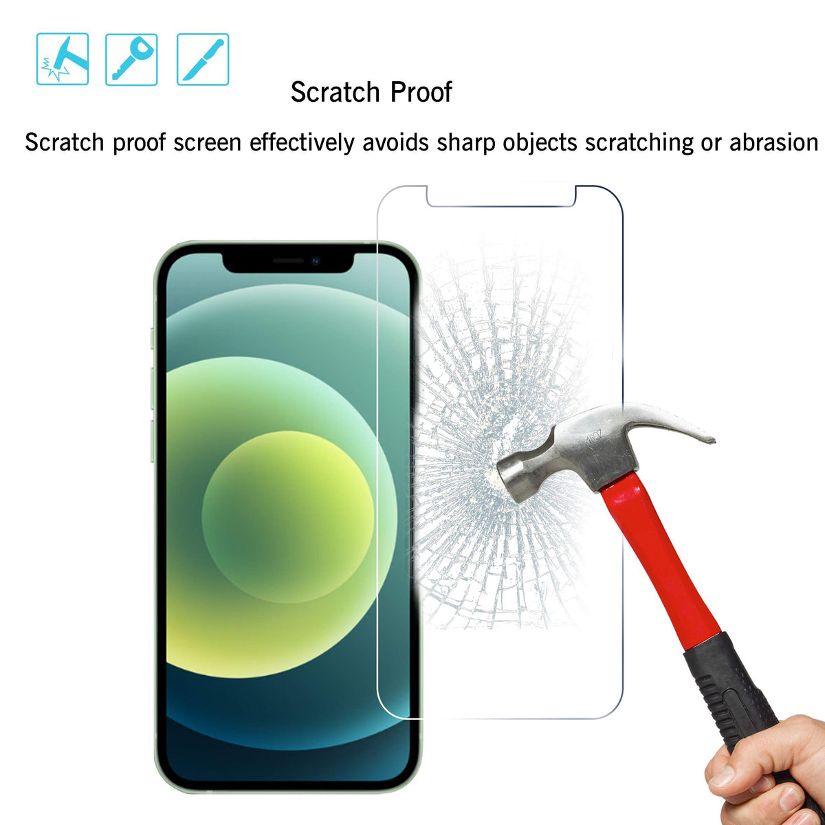 Ailun Screen Protector + Camera Lens Protector for iPhone 16 Pro, 3+3 Pack Jansha Store