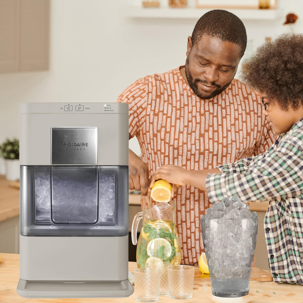 Frigidaire, 26 lb per Day, Countertop Bullet Ice Maker, Stainless Steel Jansha Store