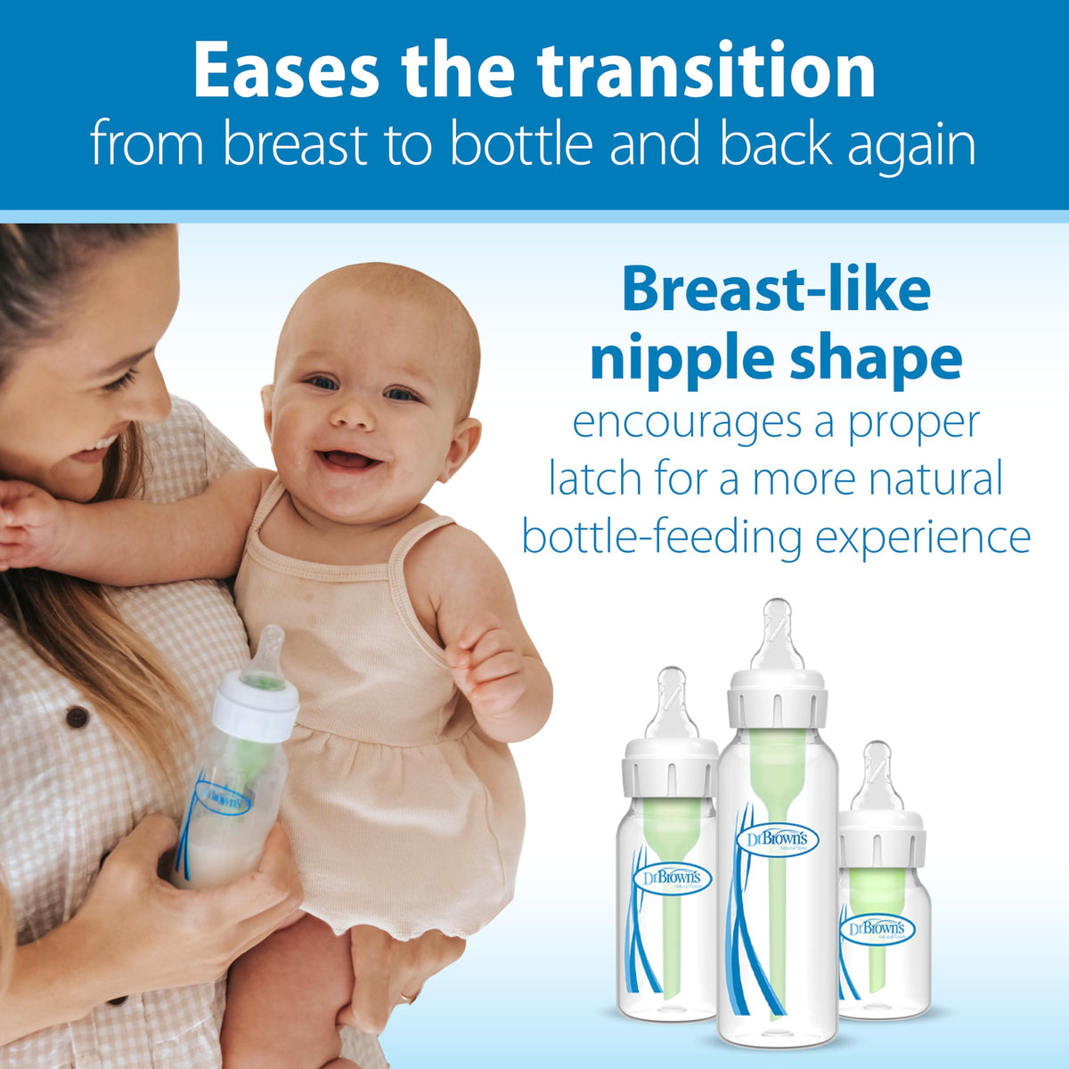 Dr. Brown’s Narrow Level 2 Medium Flow Nipple, 3m+, 6-Pack Jansha Store