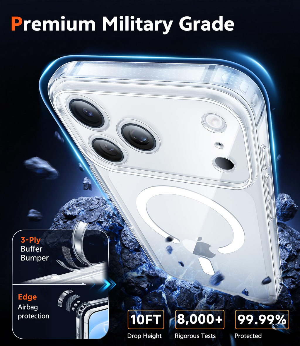 FNTCASE for iPhone 11 Case Clear Compatible with Magsafe Anti Yellowing Jansha Store