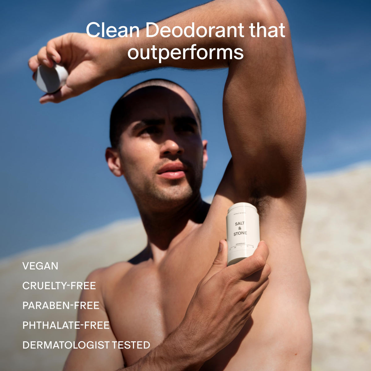 Salt & Stone Aluminum-Free Deodorant for Women & Men Saffron & Cedar 2.6 oz Jansha Store