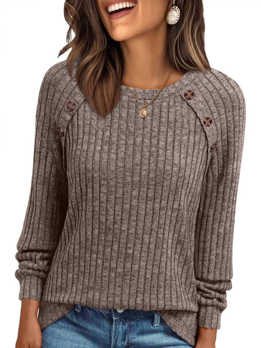 AUTOMET Womens Long Sleeve Shirts Fall Sweaters Business Casual Tops Blouse Jansha Store