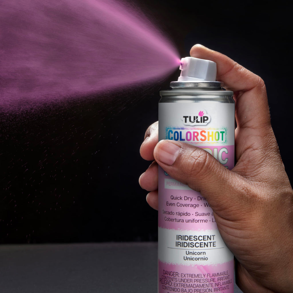 TULIP ColorShot Fabric Spray Paint, Black, 3 oz Jansha Store