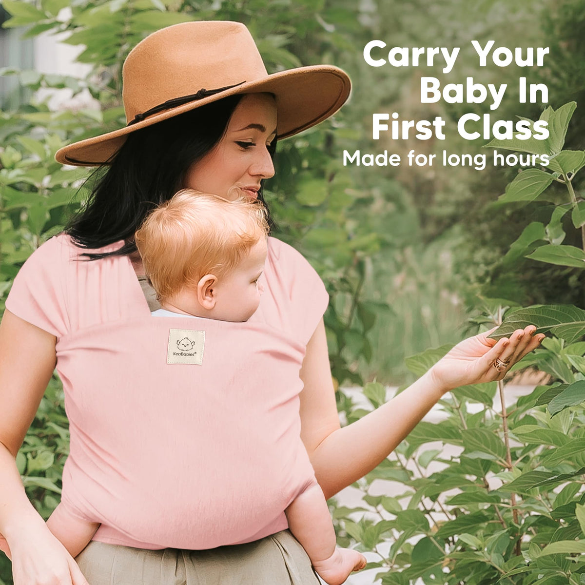 KeaBabies Baby Wrap Carrier, All in 1 Original Baby Carrier, Trendy Black Jansha Store