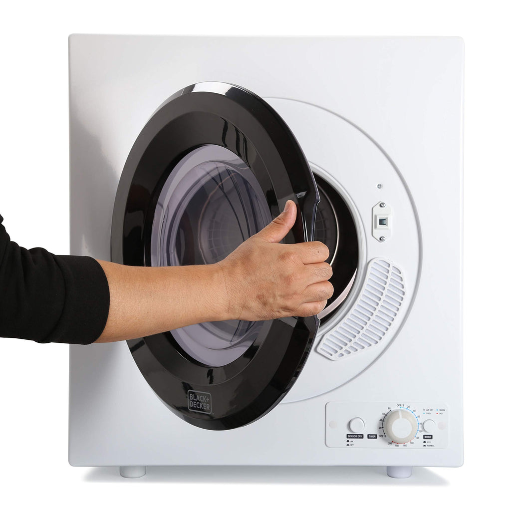 BLACK+DECKER 2.65 Cu. Ft. Portable Dryer, 8.8 lb. Capacity, BCED26, White Jansha Store