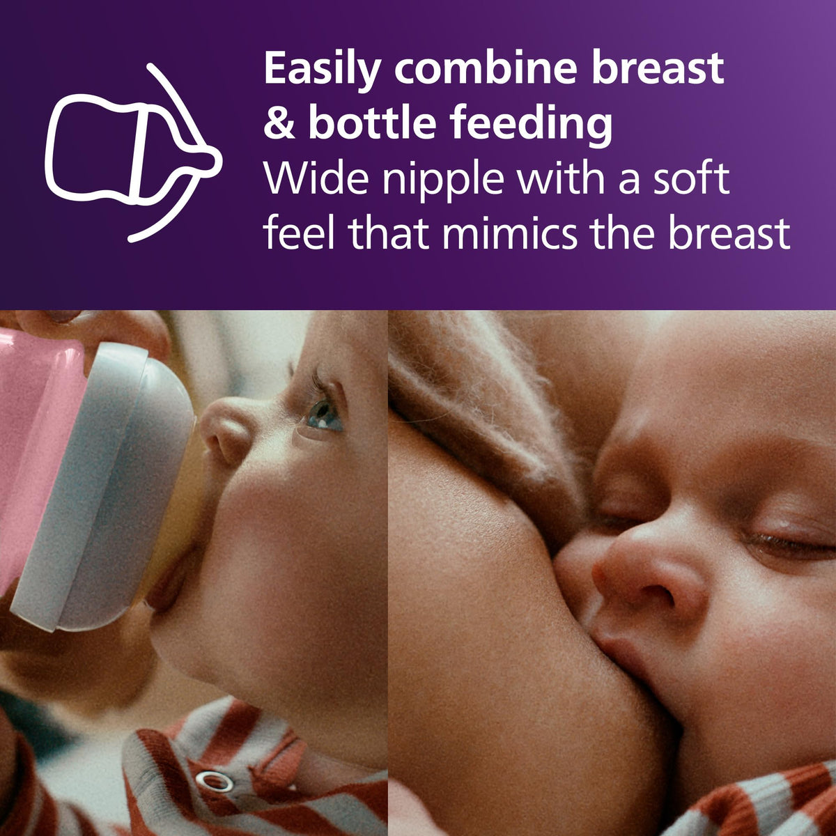 Philips Avent Natural Baby Bottles, Medium Flow, 9 oz, BPA-Free, 4-Pack Jansha Store