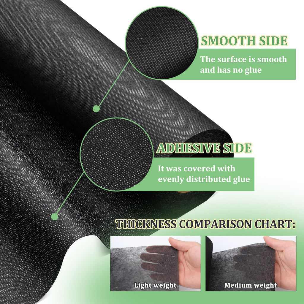 Medium Weight Interfacing Fabric for Sewing Iron On Fusible Interfacing Jansha Store