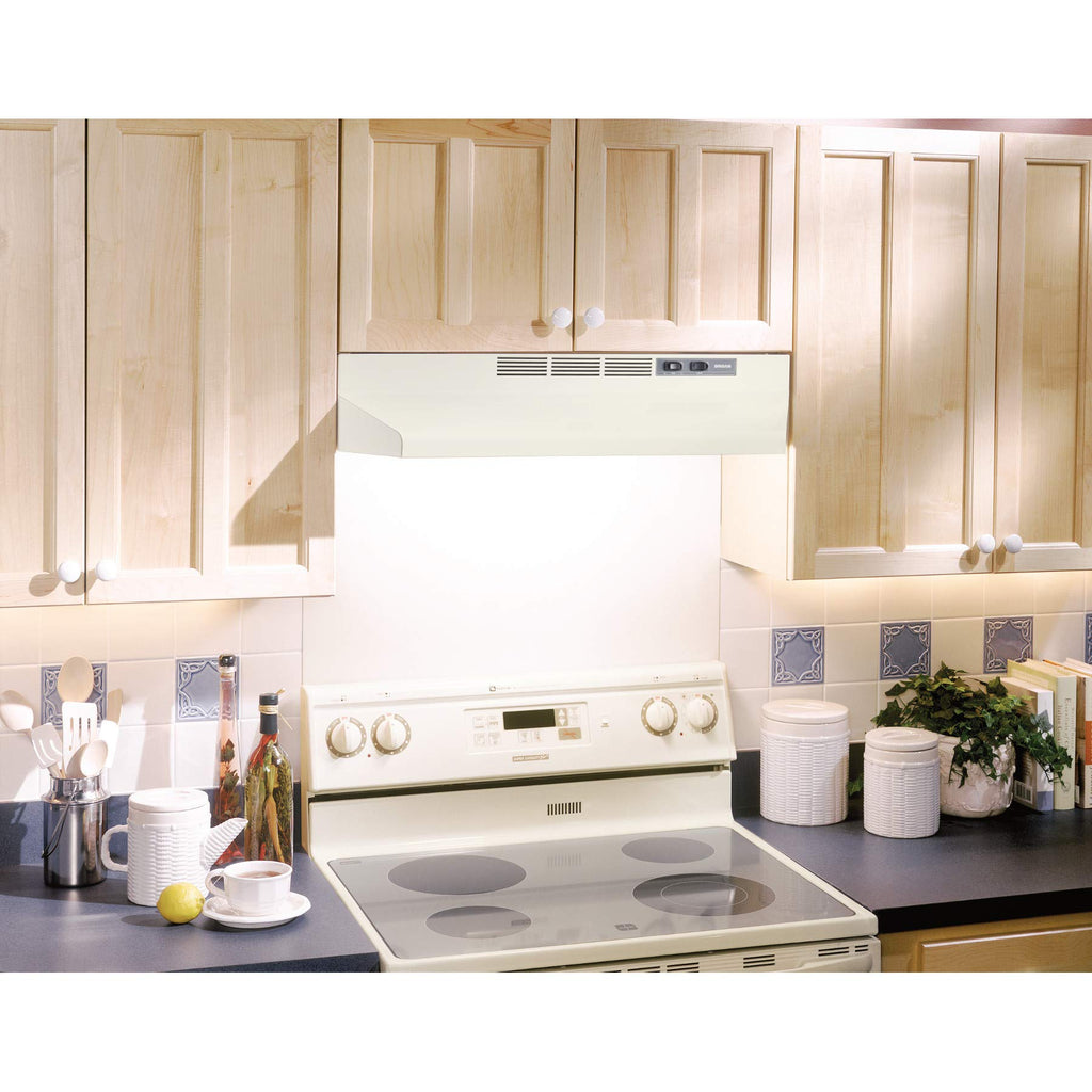 Broan-NuTone 413023 Ductless Range Hood Insert with Light, Exhaust Fan for Under Cabinet, 30-Inch, Black Jansha Store