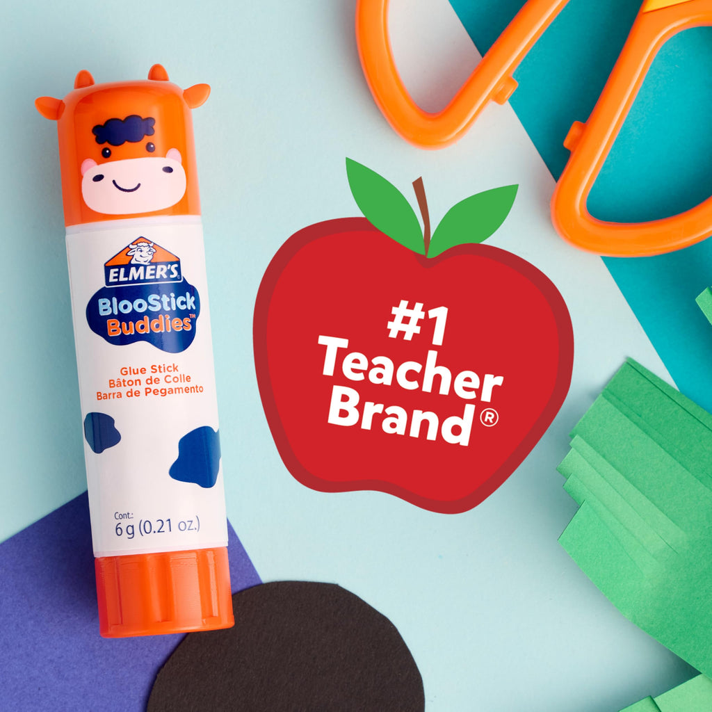 Elmer's Disappearing Purple School Glue Sticks, Washable, 6 Grams, 12 Count - Arts & Crafts, Poster, Projects, Back to School, #1 Teacher Brand Jansha Store