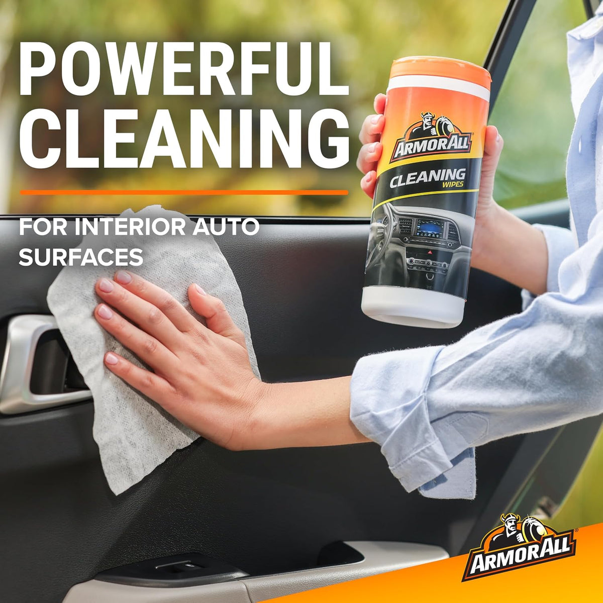 Armor All Car Cleaning Wipes, 90 Ct - Interior, Protectant & Glass Wipes Jansha Store