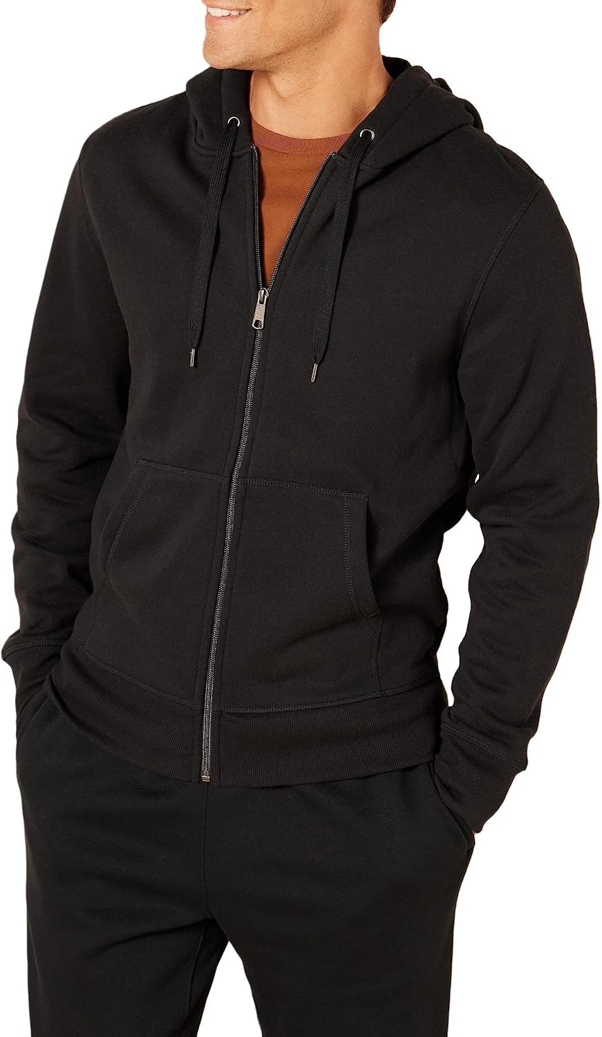 Amazon Essentials Men's Full-Zip Fleece Hoodie Sweatshirt (Available in Big & Tall) Jansha Store