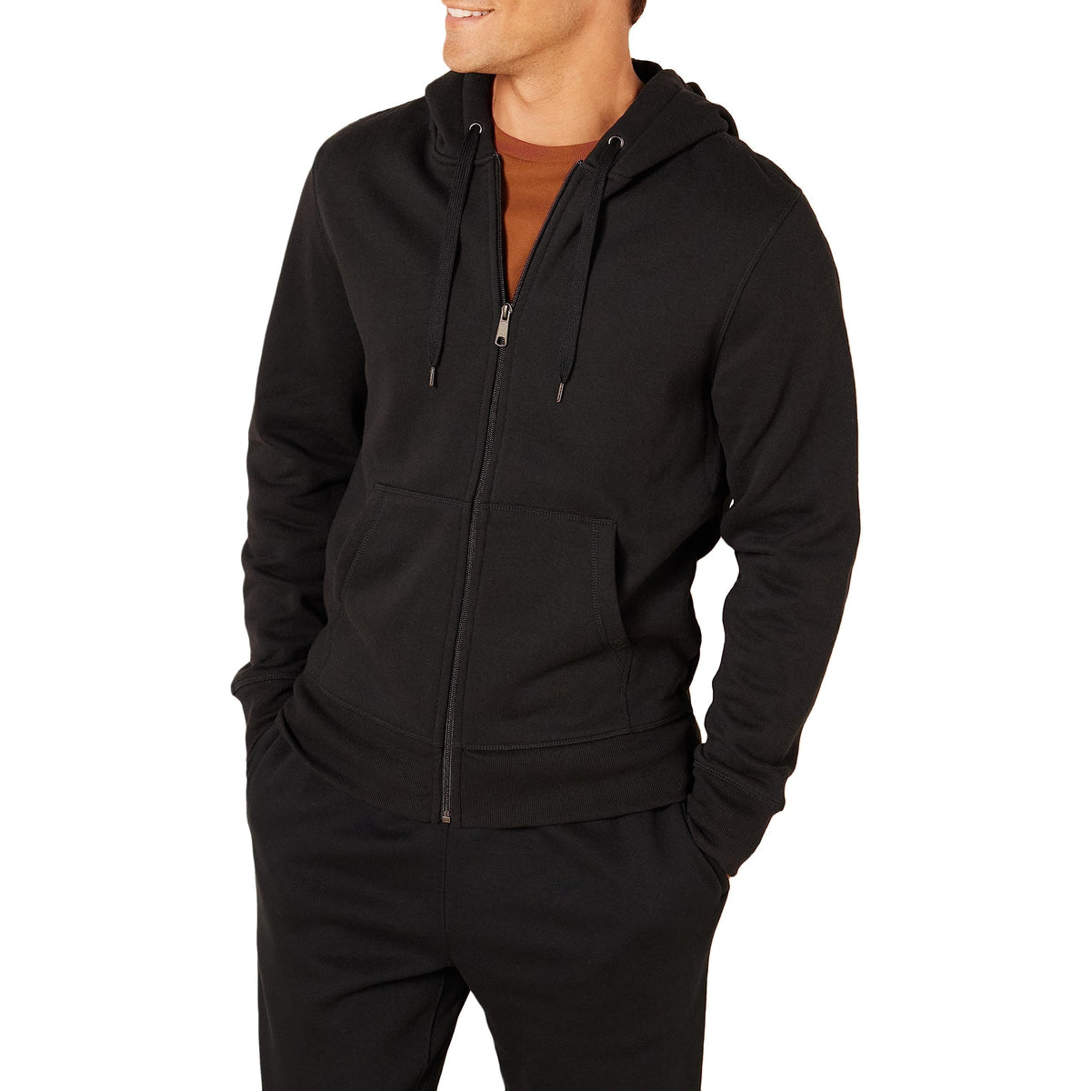 Amazon Essentials Men's Full-Zip Fleece Hoodie Sweatshirt (Available in Big & Tall) Jansha Store