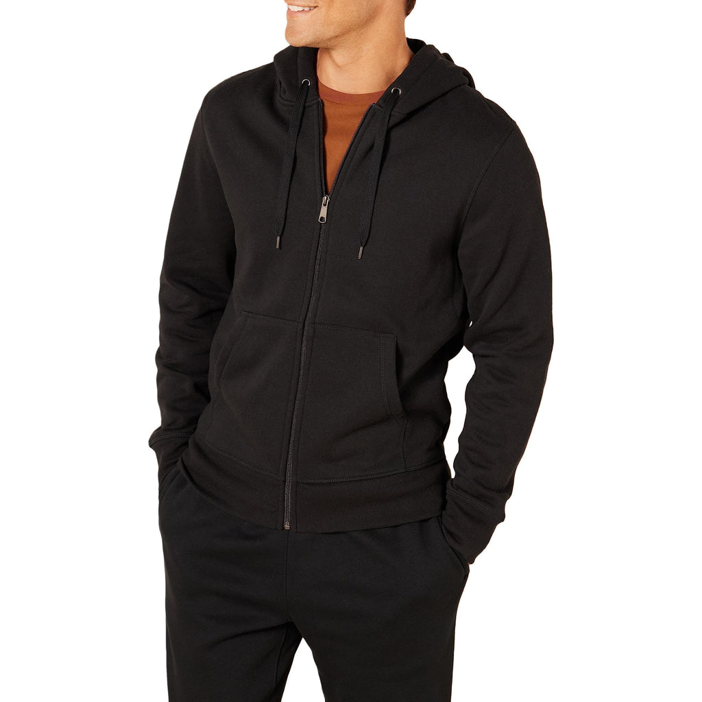 Amazon Essentials Men's Full-Zip Fleece Hoodie Sweatshirt (Available in Big & Tall) Jansha Store