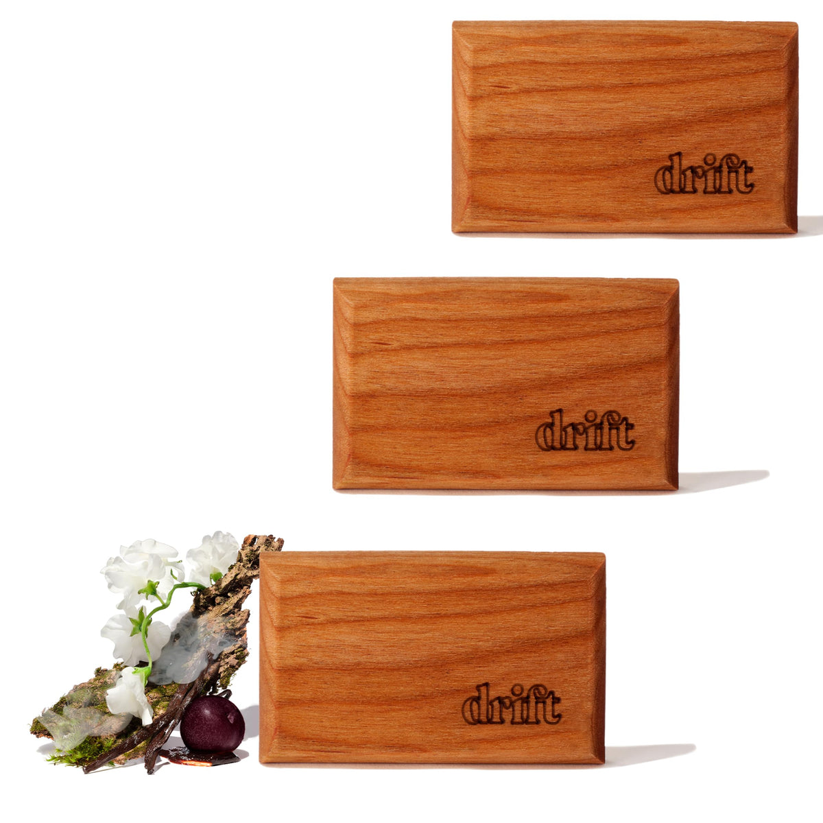 Drift Car Air Freshener - The Original Wood Air Freshener - Car Odor Eliminator - Long Lasting Scent - Essential Oils - Clean Ingredients - Amber Scent 3 Pack Refill - NO CLIP INCLUDED Jansha Store