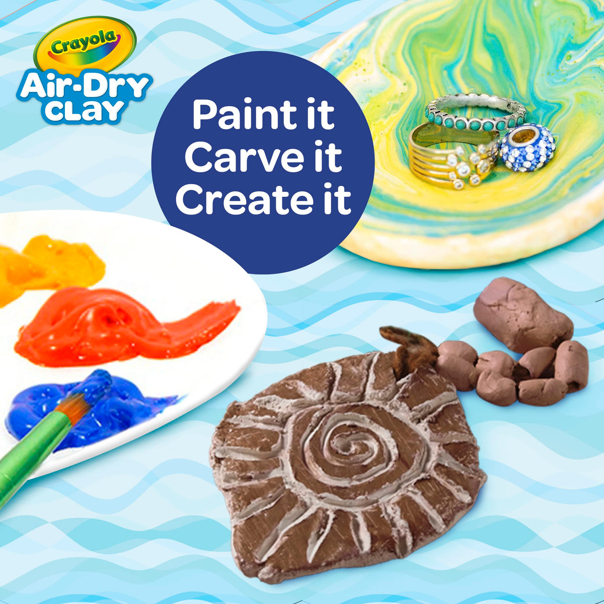 Crayola Air Dry Clay (5lbs), Teacher Supplies, Natural White Modeling Clay for Kids, Sculpting Material, Bulk Craft Supplies for Art Classrooms Jansha Store