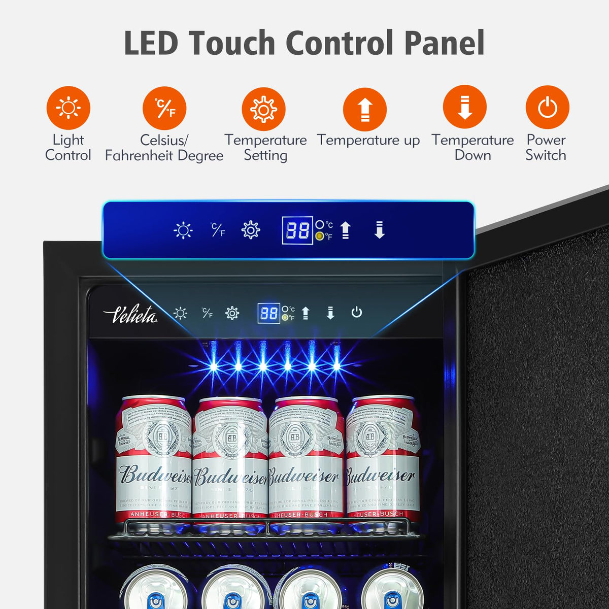 24 Inch Upgraded Dual Zone Wine and Beverage Refrigerator Cooler Jansha Store
