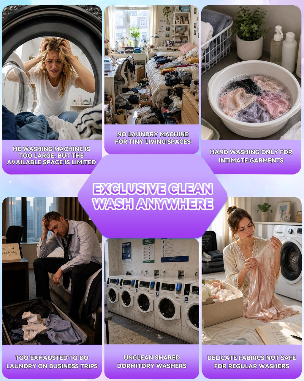 USB Portable Washing Machine | For Clothes & Dishes, Travel, Dorms, RVs Jansha Store