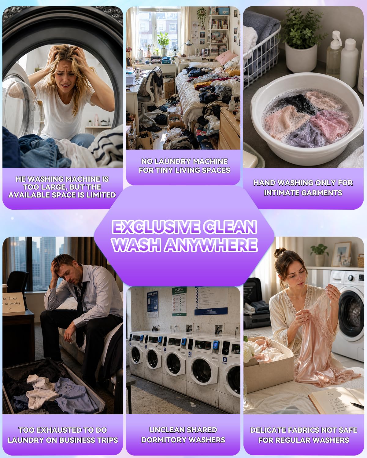 USB Portable Washing Machine | For Clothes & Dishes, Travel, Dorms, RVs Jansha Store