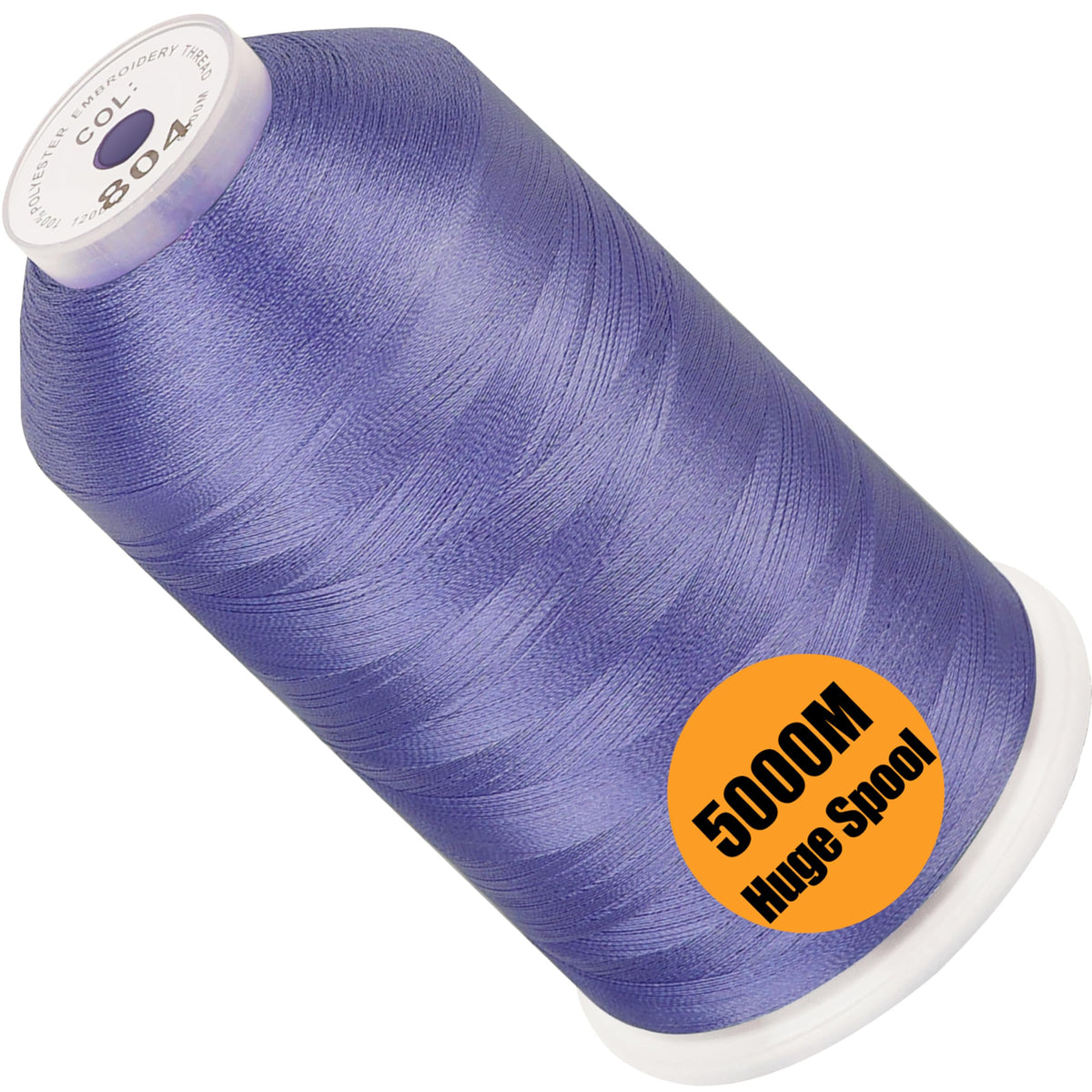 New brothread 5000M Huge Spool Embroidery Machine Thread - White Jansha Store