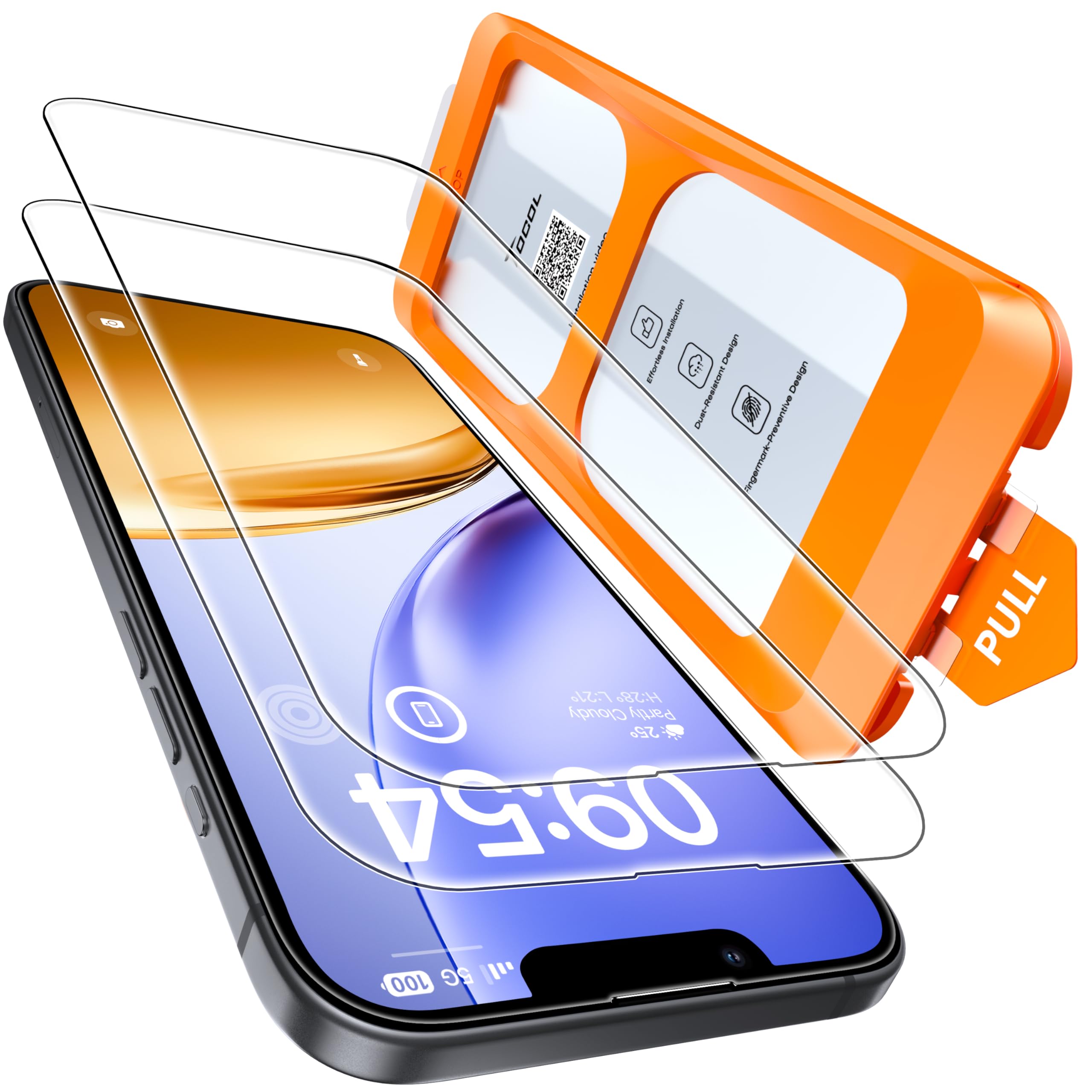 TOCOL for iPhone 17 Pro Max Screen Protector, Easy Installation Jansha Store