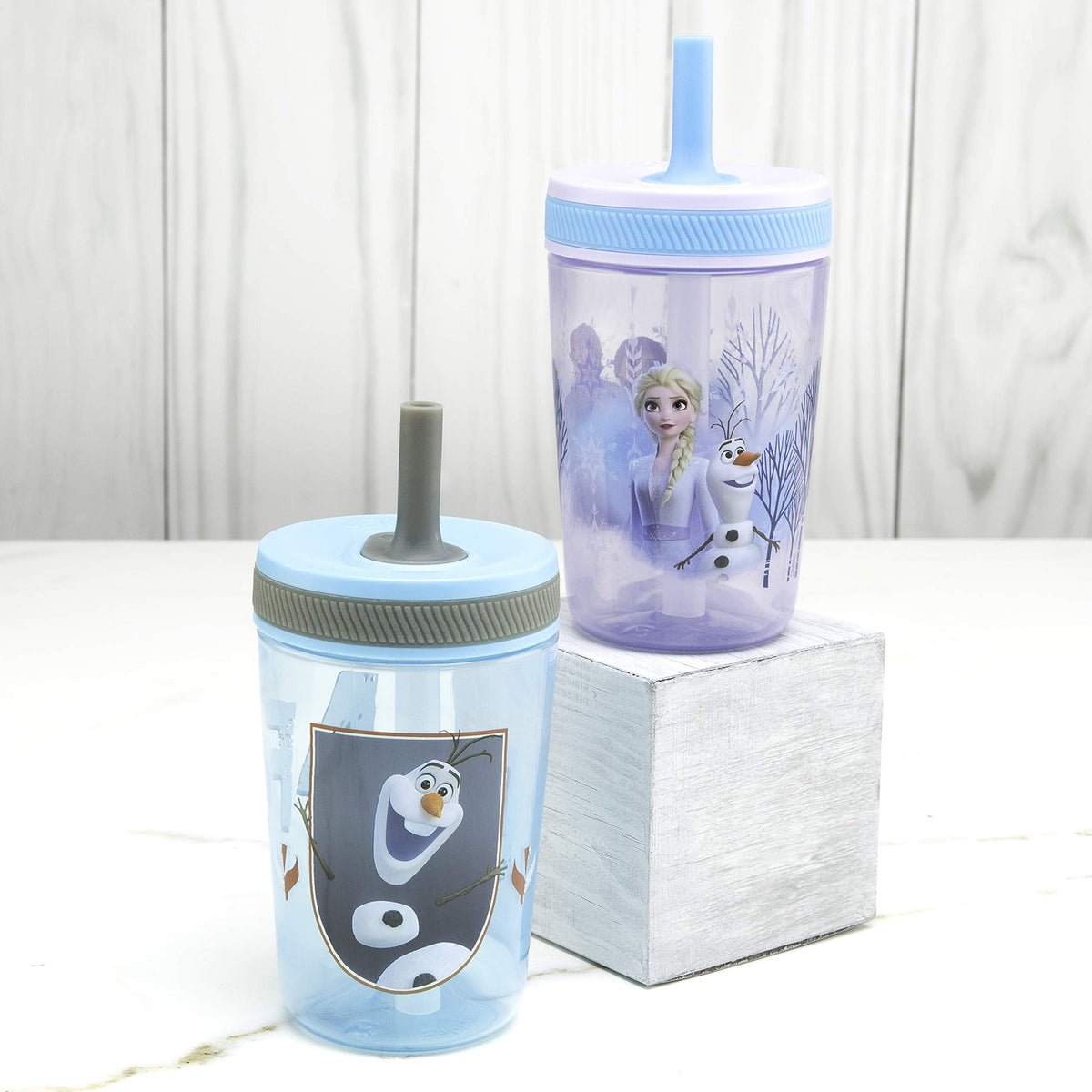 Zak Designs Blippi Kelso Toddler Cups For Travel or At Home, 2-Count Durable Plastic Sippy Cups With Leak-Proof Design is Perfect For Kids (Blippi), 15 Ounces (Pack of 12) Jansha Store