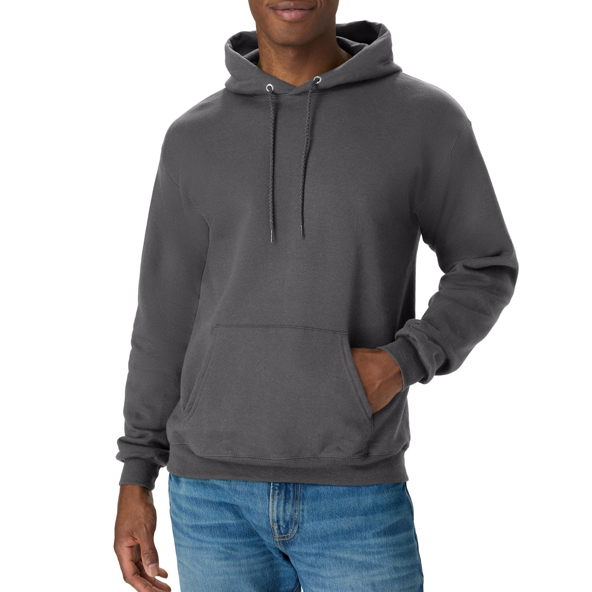 Hanes Men's Hoodie - EcoSmart Fleece Hooded Sweatshirt for Men & Women - Midweight Fleece - Big & Tall Available Jansha Store