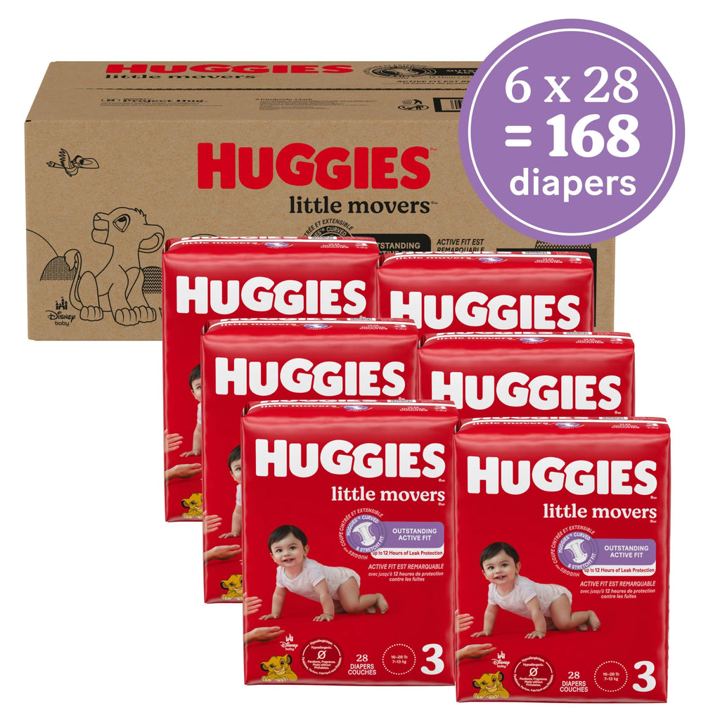 Huggies Little Movers Diapers Size 6, 108 Count (2 Packs of 54) Jansha Store