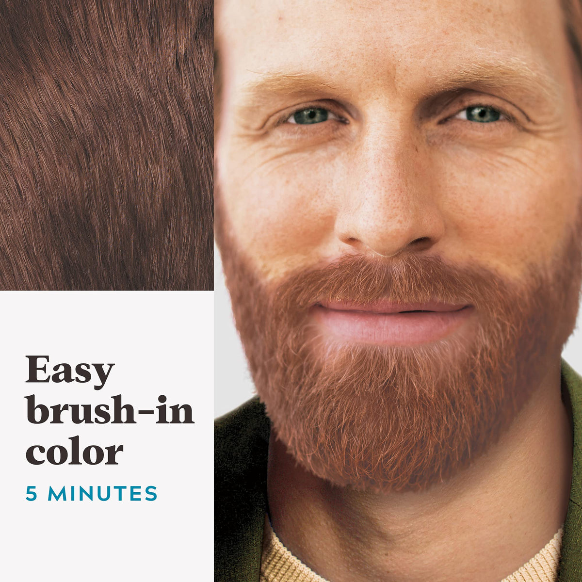 JUST FOR MEN Mustache & Beard Dye, Keratin, Light Brown M-25 (1 Pack) Jansha Store