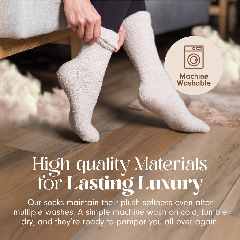 Unboxme Gifts Warm & Cozy Ultra-Luxe Cloud Fuzzy Socks, Gifts for Women Jansha Store