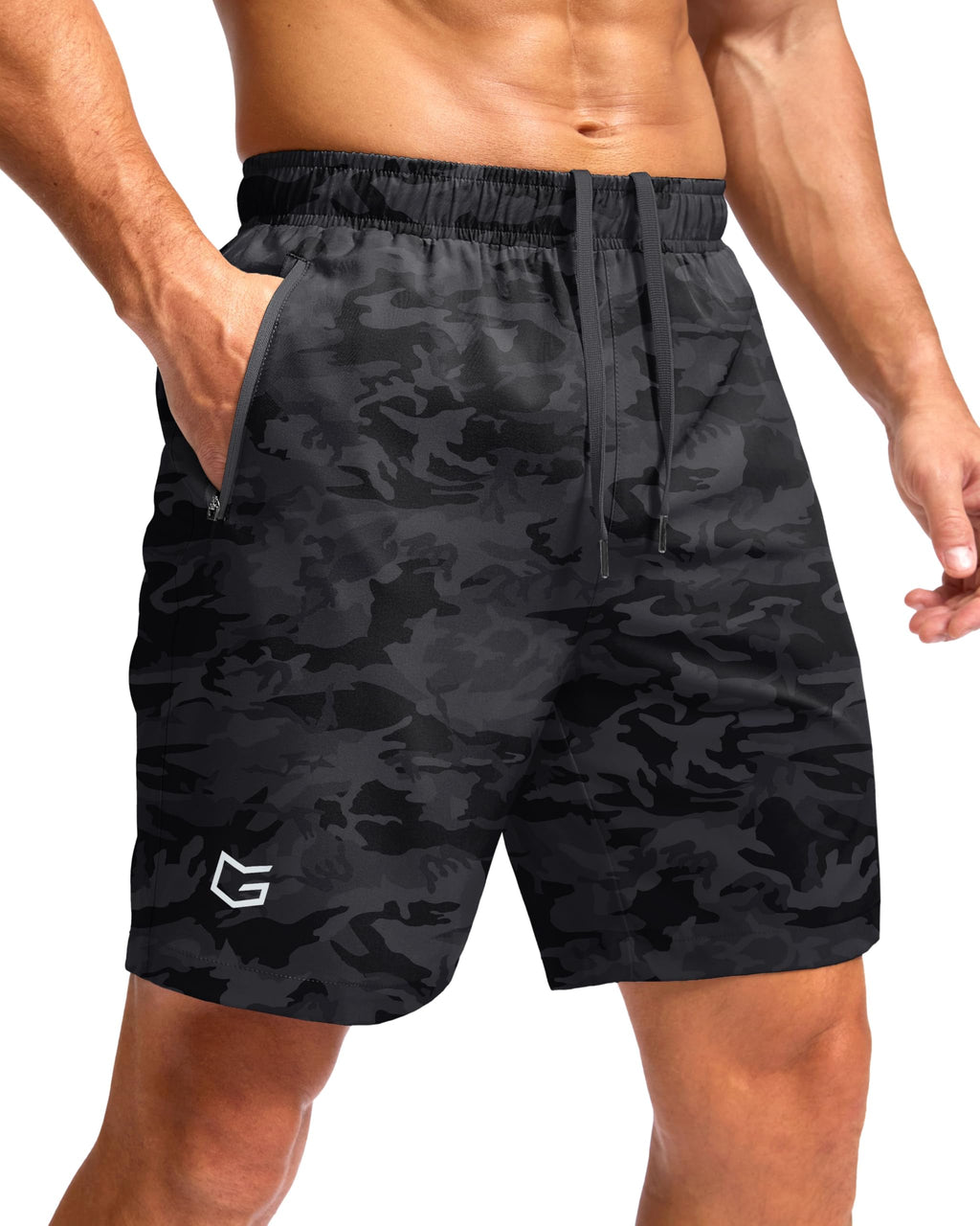 G Gradual Men's Athletic Running Shorts with 2 Zipper Pockets 7"/ 5"/ 9" Jansha Store