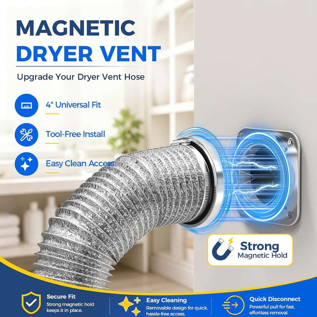 ALORAIR Magnetic Dryer Vent Connector Kit, 4-Inch Quick Connect, DV180 Jansha Store