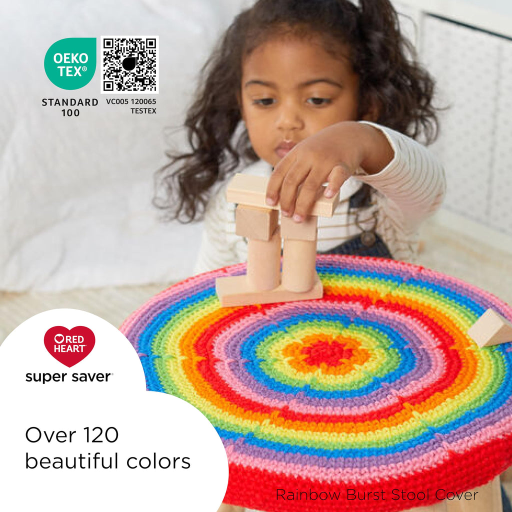 Red Heart Super Saver Yarn for Crocheting & Knitting, Cherry Red, Single Jansha Store