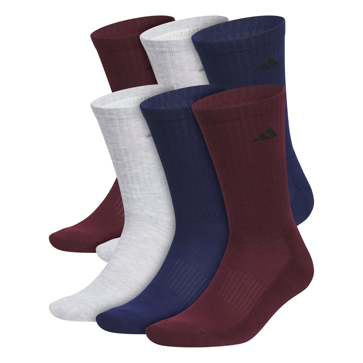 adidas Mens Athletic Cushioned 6-Pack Crew Socks Casual - Green Jansha Store