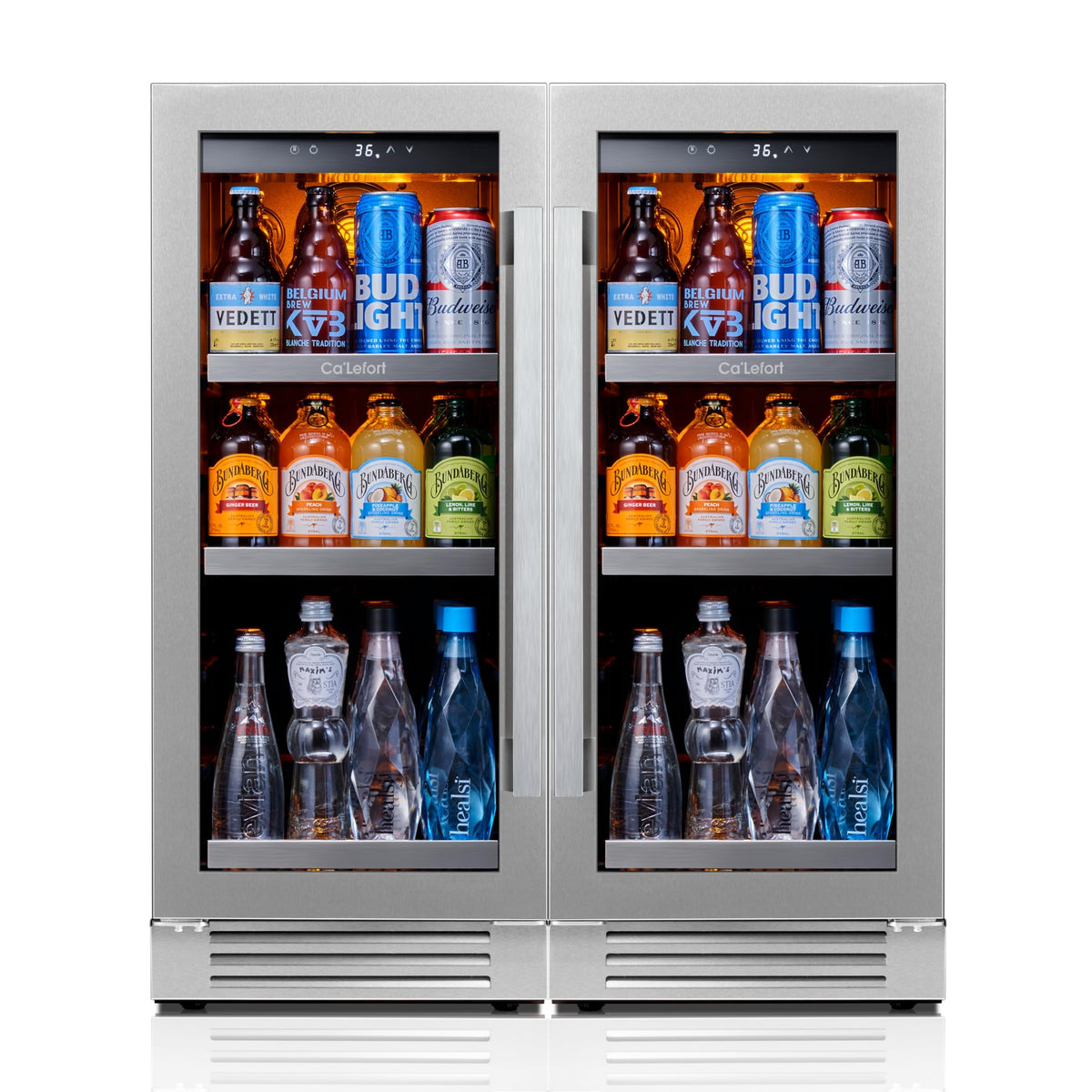 Ca'Lefort 24'' Beverage Refrigerator, 180 Can Beverage Fridge Under Counter Jansha Store
