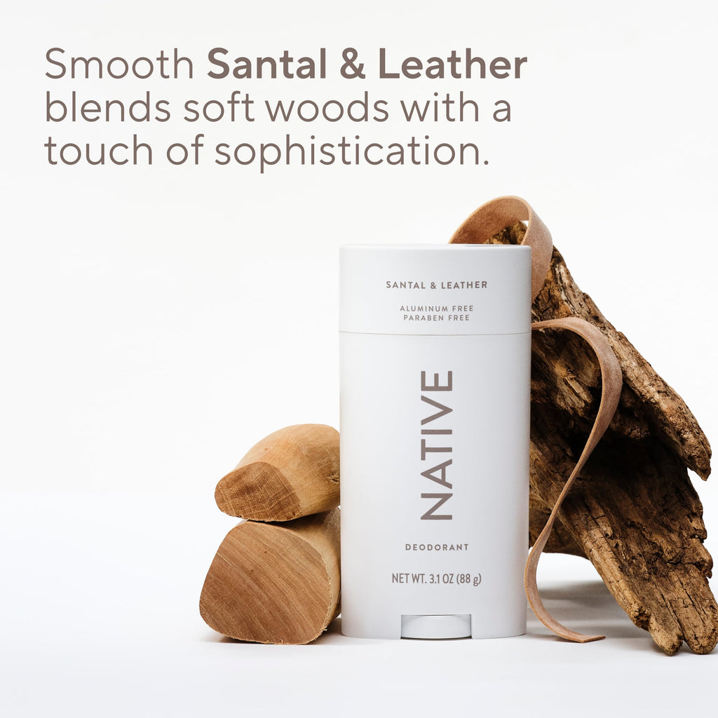 Native Aluminum Free Deodorant, Vanilla & Sandalwood, Large Size Stick, 72 Hour Odor Control, for Women & Men, Contains Naturally Derived Ingredients, 3.1 oz Jansha Store