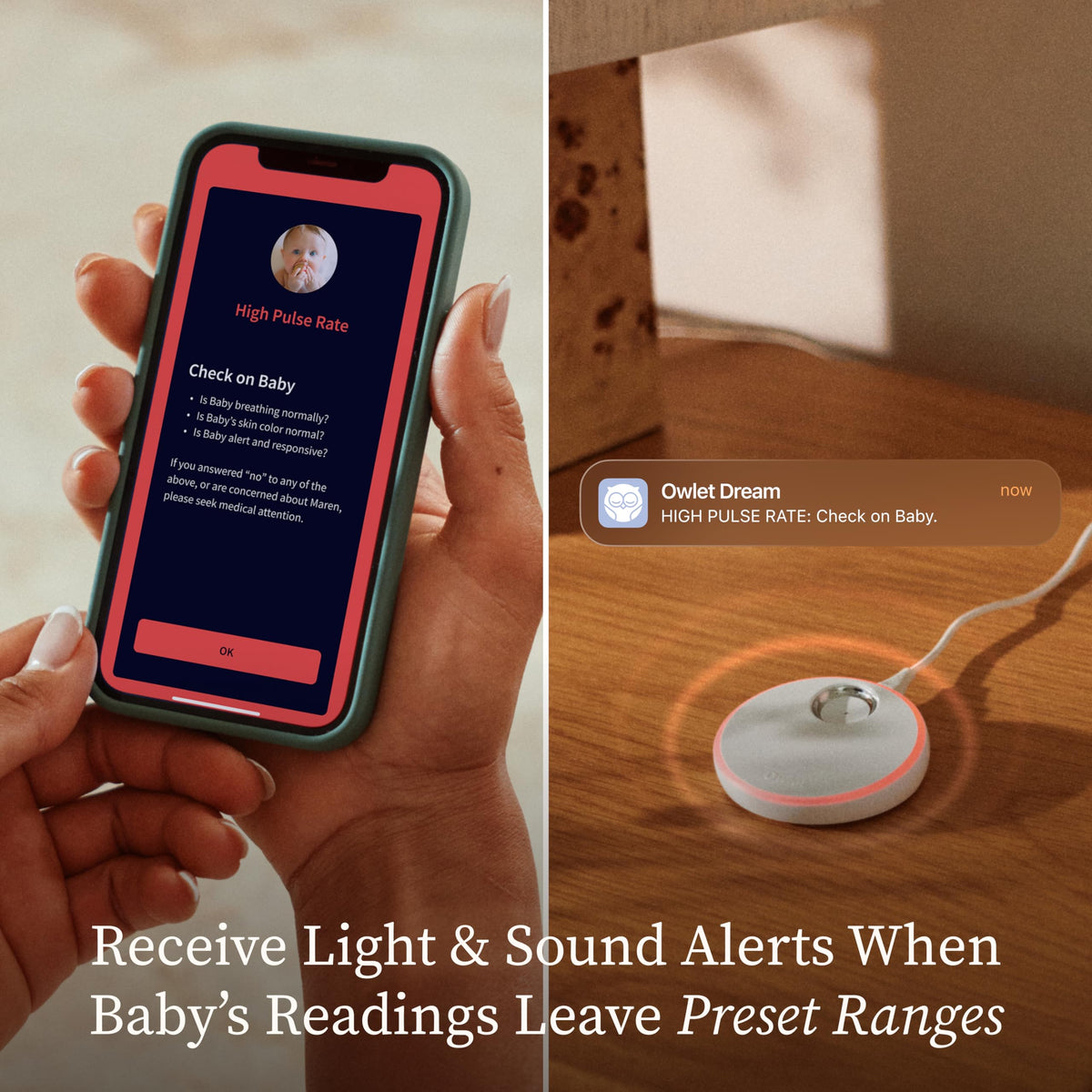 Owlet Dream Sock Smart Baby Monitor, Better Sleep for Baby & You Jansha Store