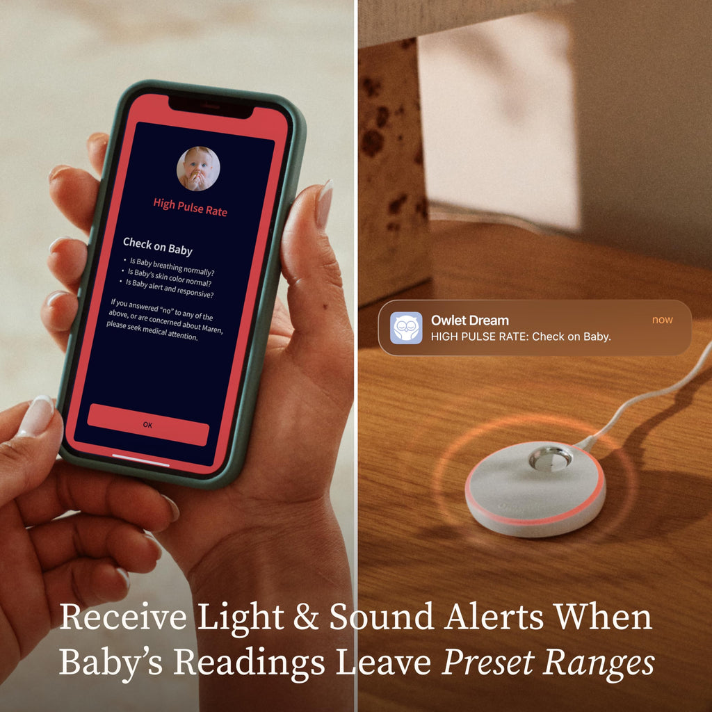 Owlet Dream Sock Smart Baby Monitor, Better Sleep for Baby & You Jansha Store