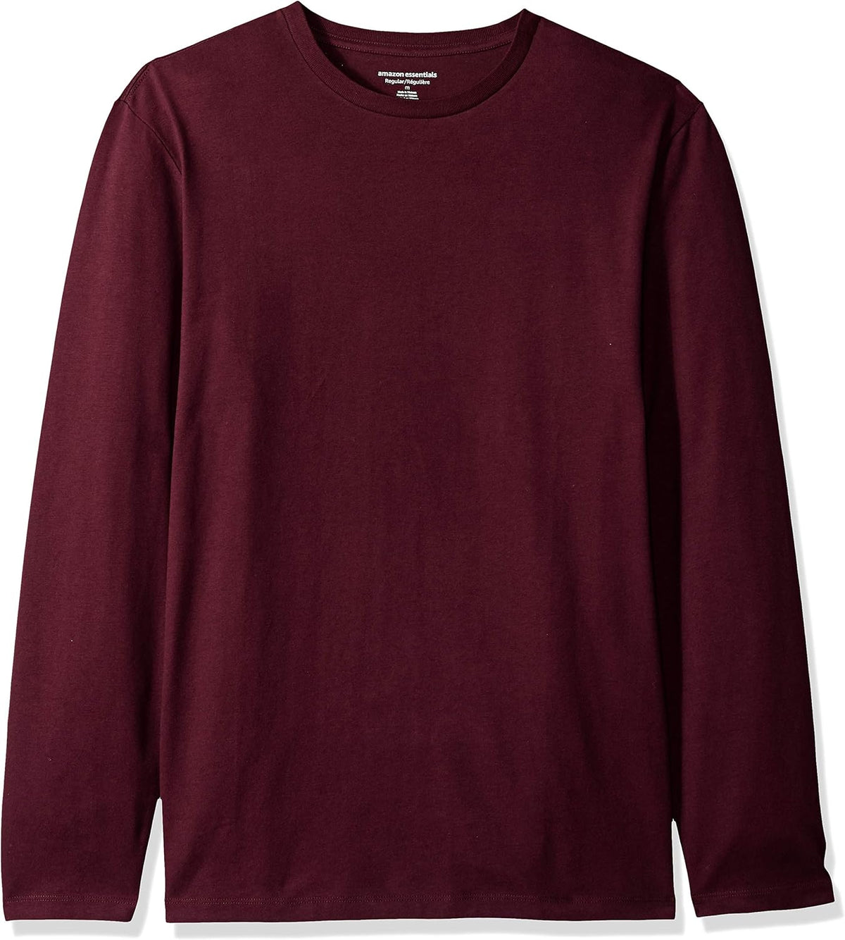 Amazon Essentials Men's Regular-Fit Crewneck Long-Sleeve T-Shirt, Casual Cotton Jersey Jansha Store