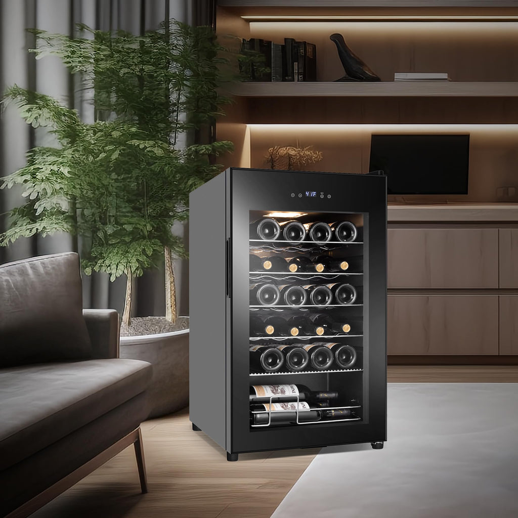 24 Inch Upgraded Dual Zone Wine and Beverage Refrigerator Cooler Jansha Store