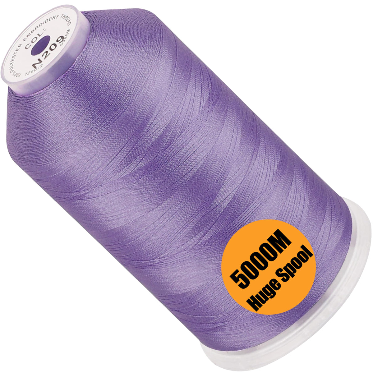 New brothread 5000M Huge Spool Embroidery Machine Thread - White Jansha Store