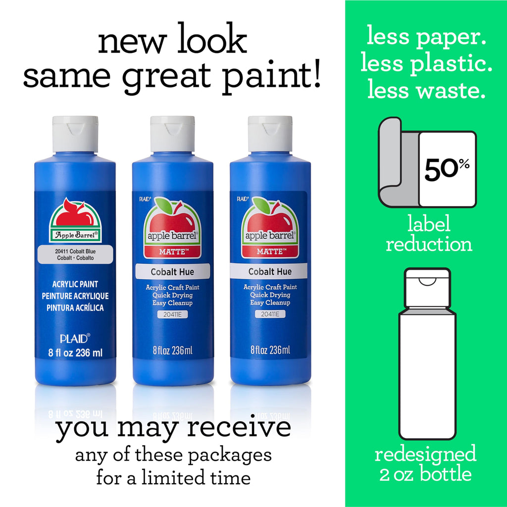 Apple Barrel Acrylic Paint in Assorted Colors (8 Ounce), 20403 White Jansha Store
