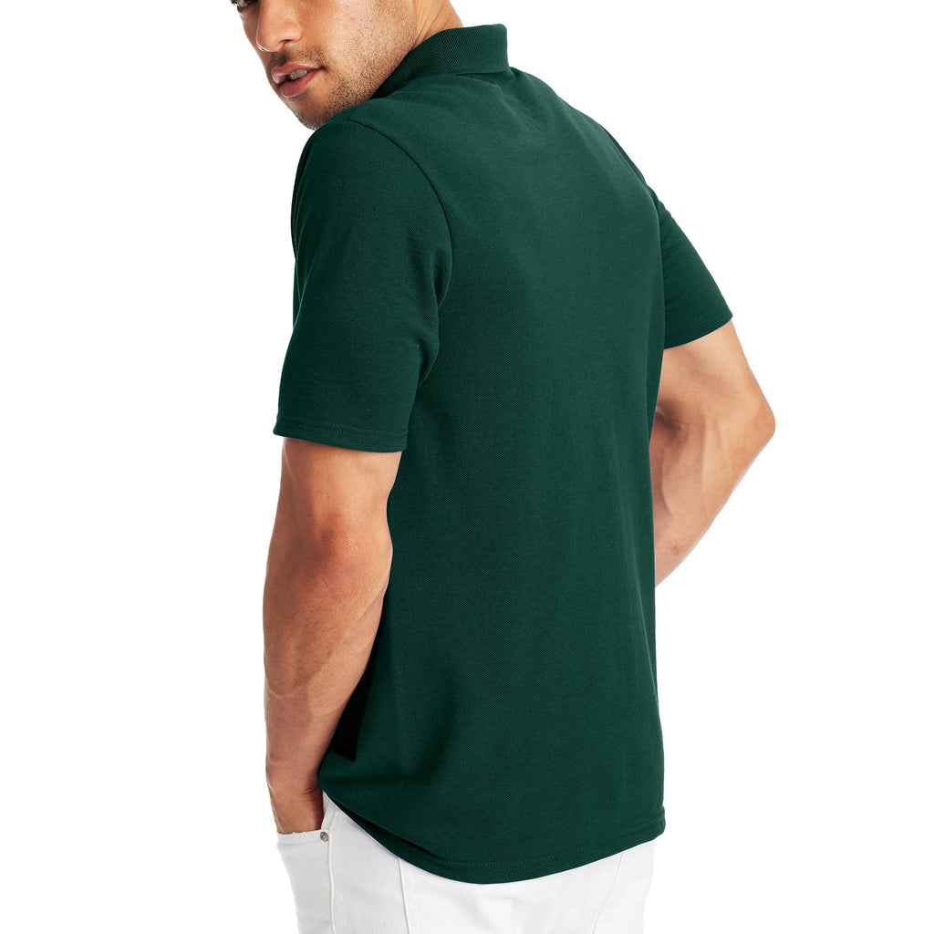 Hanes Men’s X-Temp Short Sleeve Polo Shirt, Midweight Men's Shirt Jansha Store