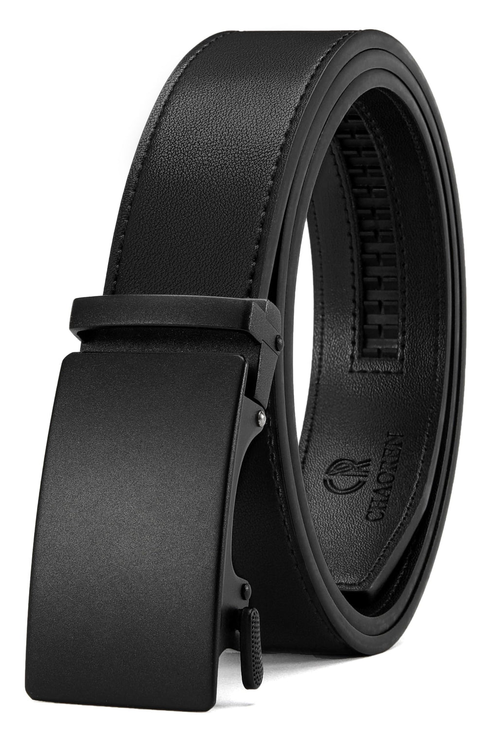 CHAOREN Men's Leather Ratchet Belt - Customizable Fit (35mm) Jansha Store