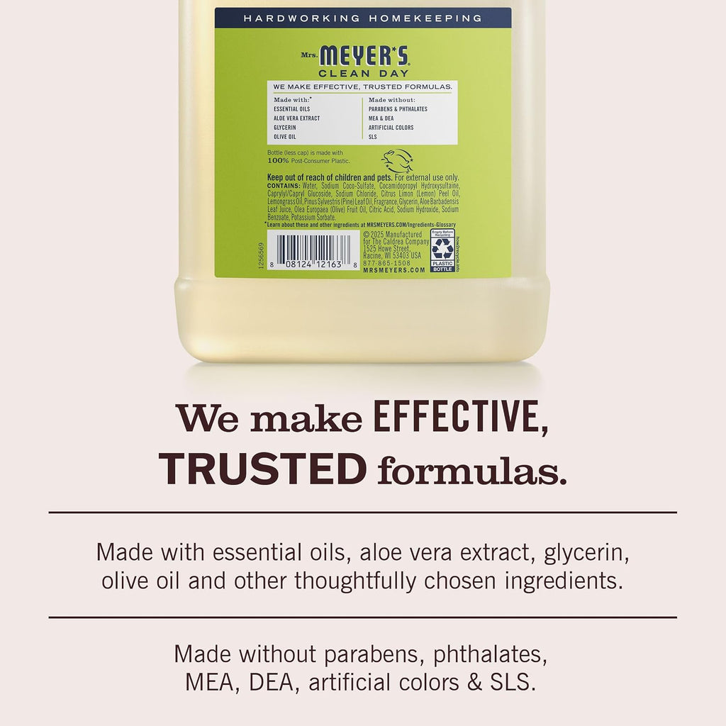 MRS. MEYER'S CLEAN DAY Hand Soap Refill, Lemon Verbena Scent, 33 Fl Oz Bottle Jansha Store
