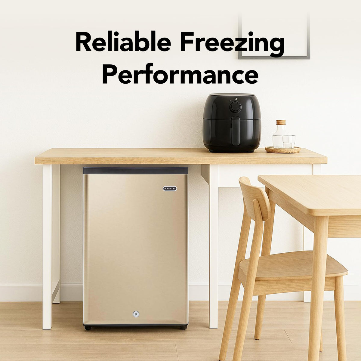 Whynter Upright Mini Freezer, 1.1 Cu Ft, Silver, CUF-112SS Jansha Store