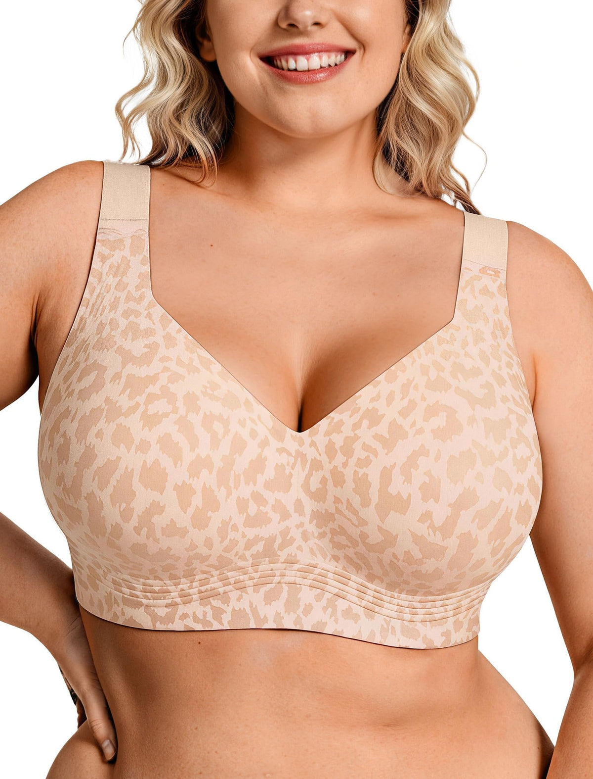 OEAK Womens Wireless Jelly Bras Plus Size Support Push Up Comfortable Bra Jansha Store
