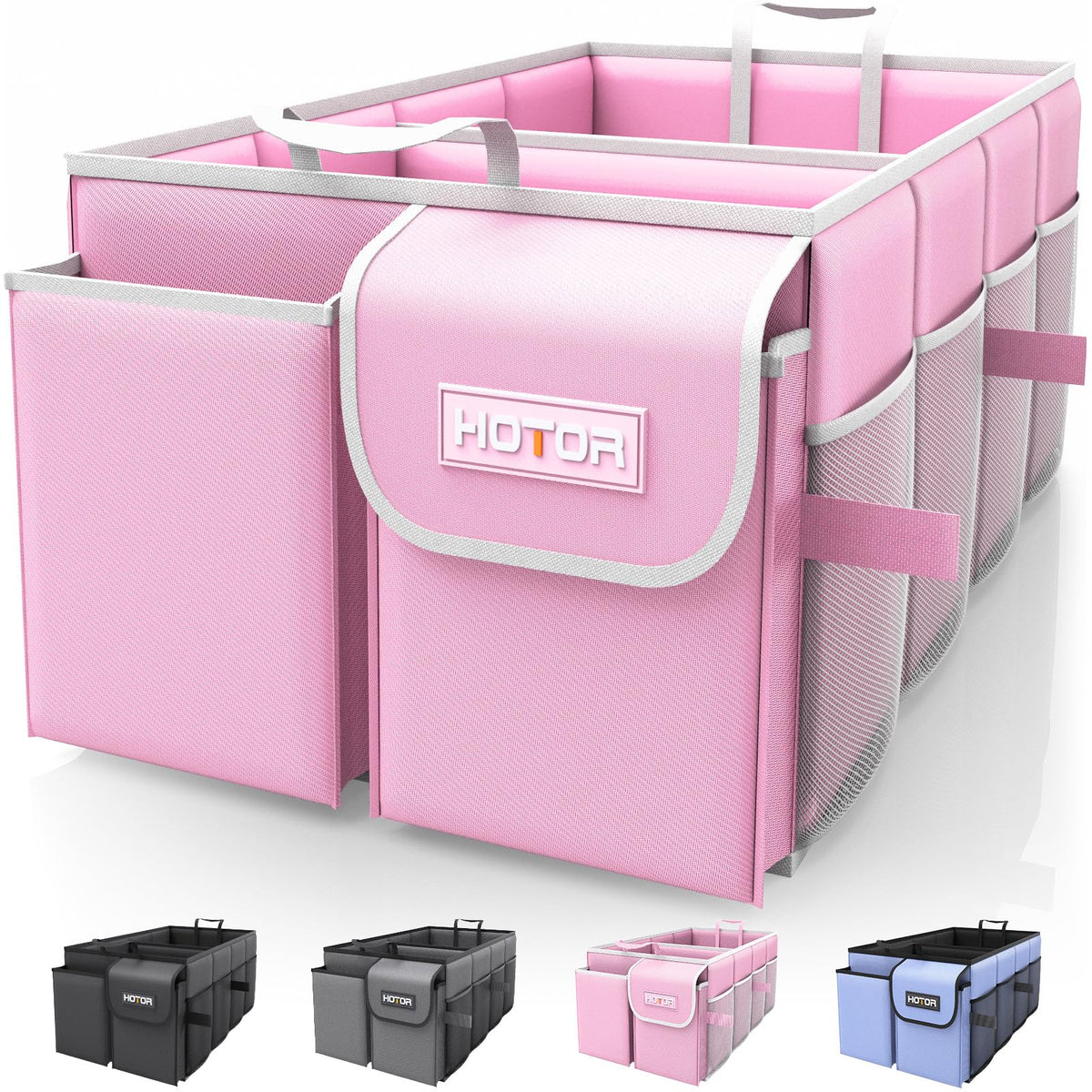 HOTOR Trunk Organizer - Foldable Car Organizer for SUVs & Sedans Storage Jansha Store