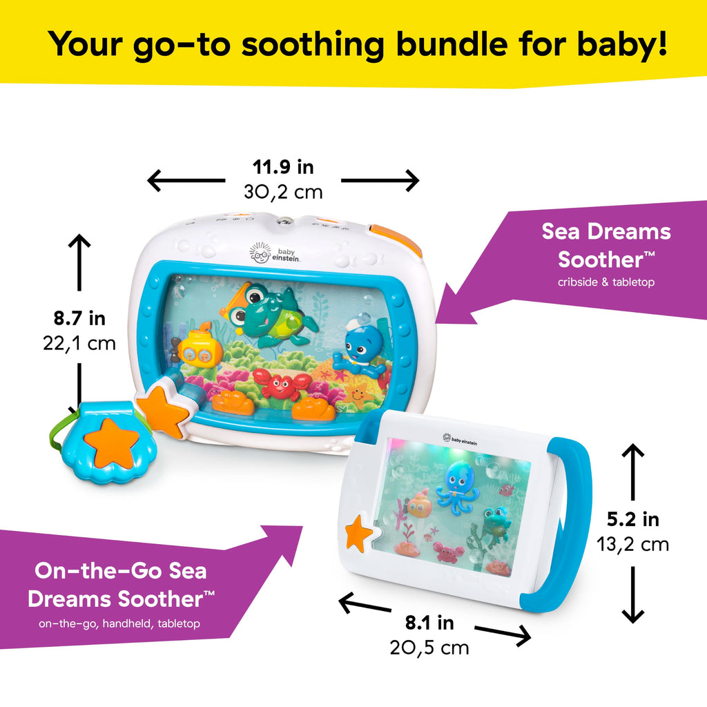 Baby Einstein Sea Dreams Soother Musical Crib Toy and Sound Machine, Newborn and up Jansha Store