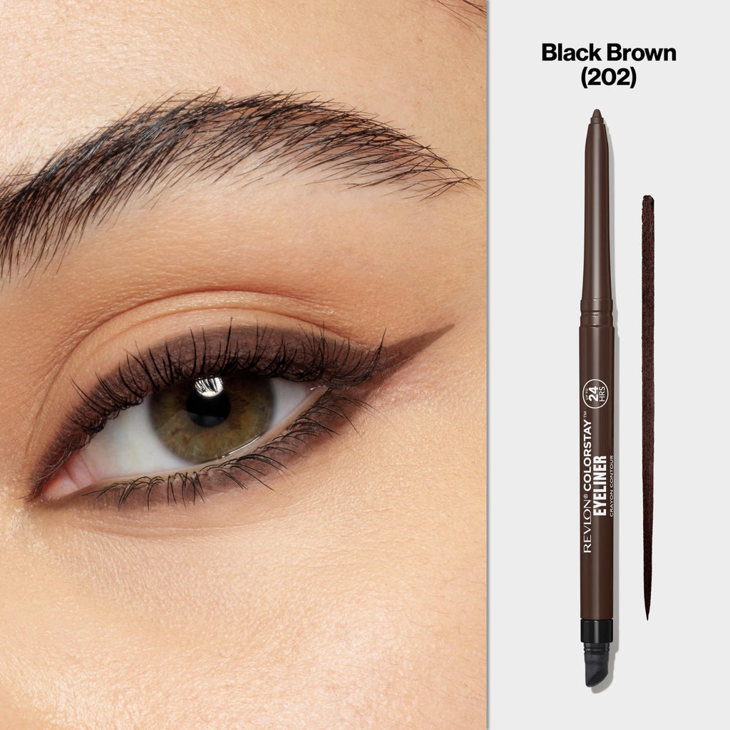 Revlon ColorStay Pencil Waterproof Eyeliner, 201 Black, 2 pack Jansha Store