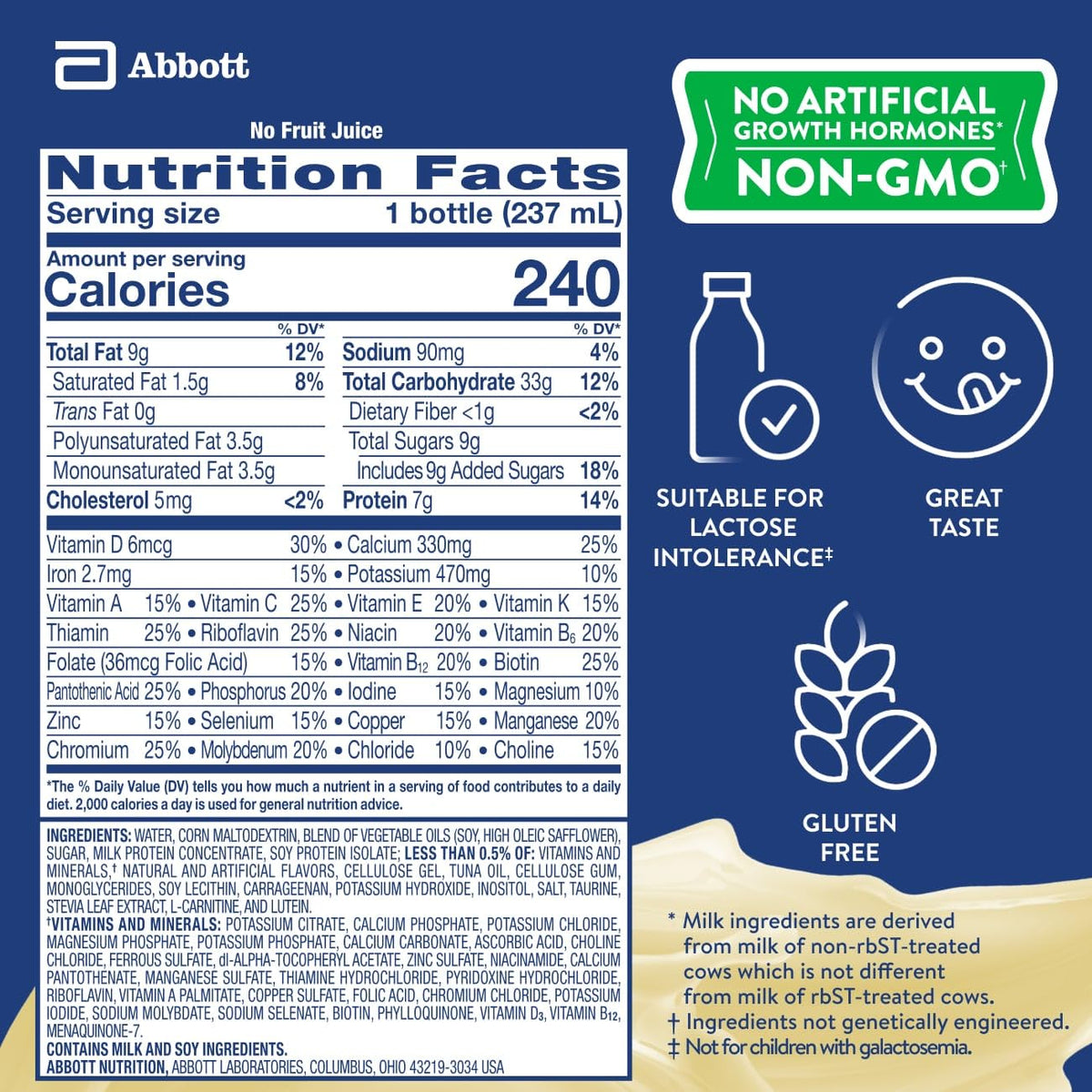 PediaSure Grow & Gain Kids Nutrition Shake, 7g Protein, Strawberry, 24 Pack Jansha Store